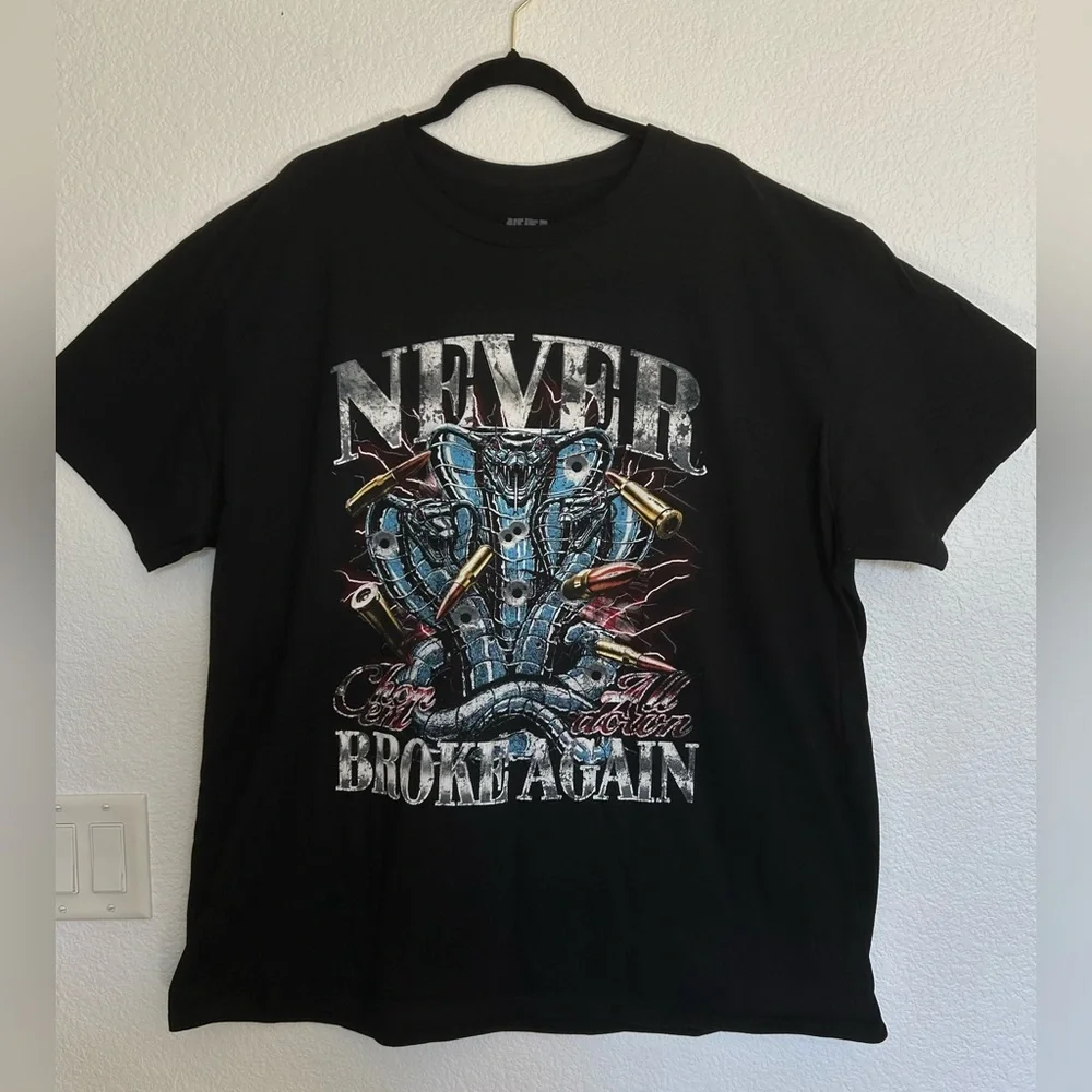 Black Graphic Tee - Never Broken Again